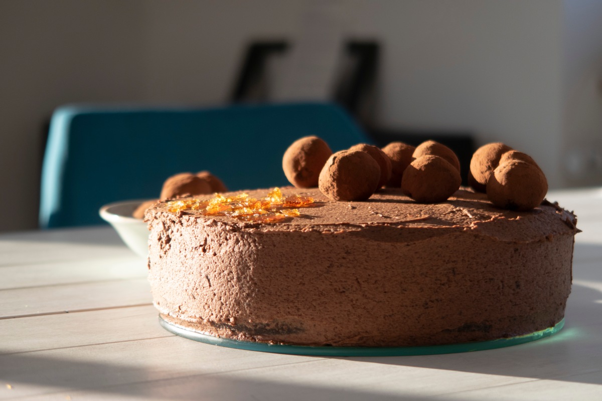 Schokoladen-Trüffel-Torte – backtonofruits